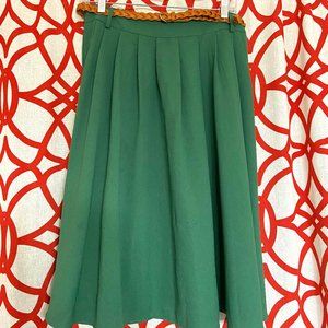 Breathtaking Tiger Lilies Modcloth Swing Midi Skirt with belt and pockets!